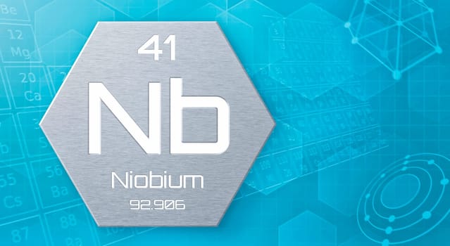 Chemical element of the periodic table - Niobium