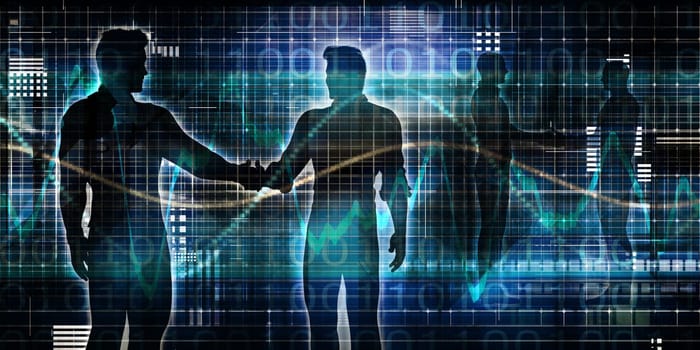 Business Handshake Abstract Background for Trust as Concept