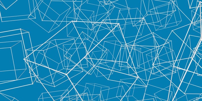 Technology Grid with a Tech Futuristic Art Abstract
