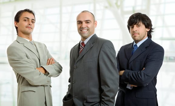 three businessmen at the office