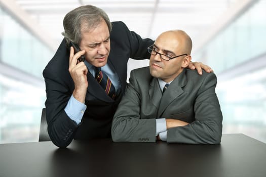 business team working in a desk at the office