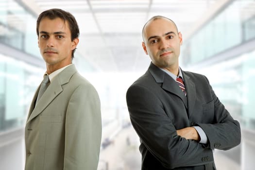 two business men at the office
