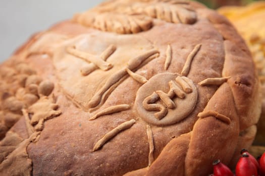 Closeup of delicious homemade bread