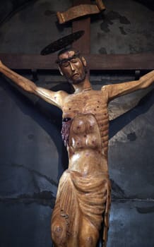 Crucifixion, Jesus on the cross, Church of St Mary in Kotor, Montenegro