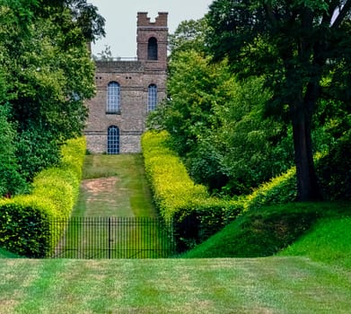The Belvedere Tower, Claremont Landscape Garden, Esher, United Kingdom on 28 June 2020