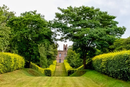 The Belvedere Tower, Claremont Landscape Garden, Esher, United Kingdom on 28 June 2020