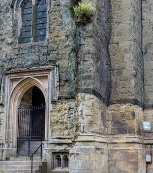 Chichester Cathedral (Cathedral Church of the Holy Trinity) free-standing medieval bell tower known as campanile in Chichester, West Sussex, United Kingdom on 14 July 2019