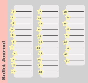 Planner, todo list, kids habits tracker. Template for timetables, lessons and to-do list. Children's diary.