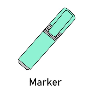 marker isolated on white. illustration. Painting. felt-tip pen.