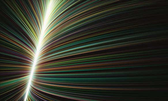Abstract background of colored lines. Universe and galaxies, concept of star trails.