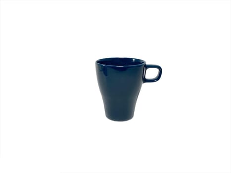 Blue Mug Isolated on White Background