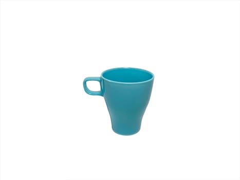 Blue Mug Isolated on White Background