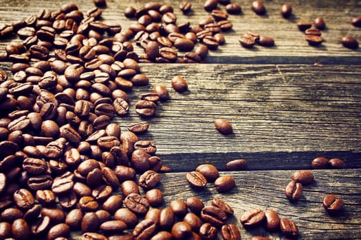coffee on wooden background