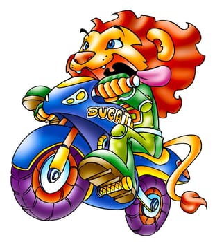 a digitally illustrated sports animal