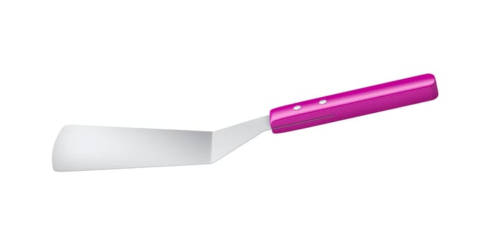 Kitchen spatula isolated on white background, side view