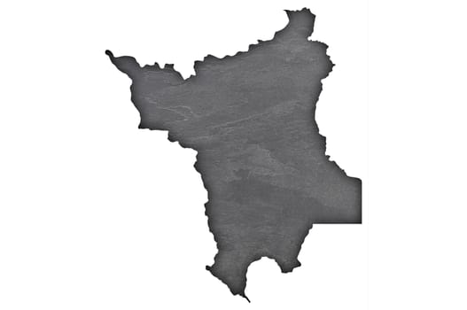 Map of Roraima on dark slate