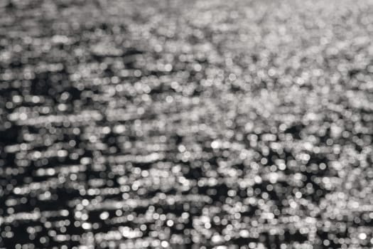 3 - Graduated light to dark bokeh, formed from water ripples and sunlight, giving an abstract textured monochrome background, black and white.