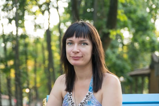 a portrait of a nice girl smiling