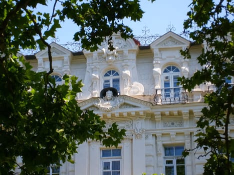 Republic of Crimea, Sevastopol - July 28, 2019: The architecture of the buildings in Sevastopol. The city is a hero of Sevastopol and its architecture.