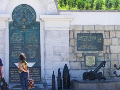 Republic of Crimea, Sevastopol - July 28, 2019: The architecture of the buildings in Sevastopol. The city is a hero of Sevastopol and its architecture.