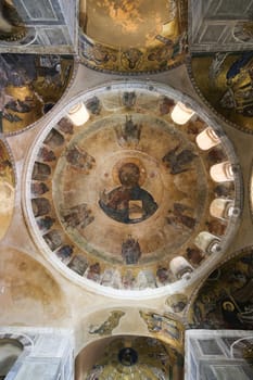 The famous byzantine monastery of Hosios Loukas in Central Greece
