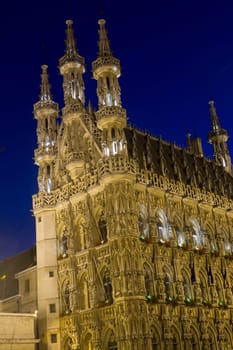 The old city hall building of Leuven, Belgium
