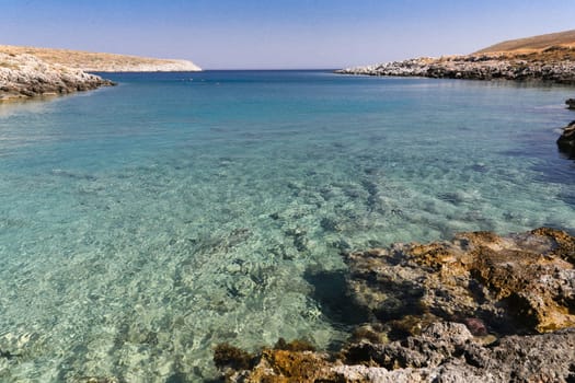 Clear water in the peloponnese in Greece