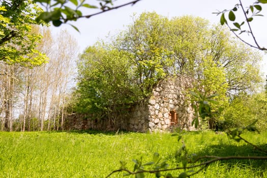 Zvarde Latvia. Abandoned village. Former Soviet army bombing polygon.