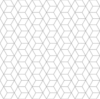 Cube Vector seamless pattern. Modern stylish texture. Repeating geometric tiles background with rhombuses