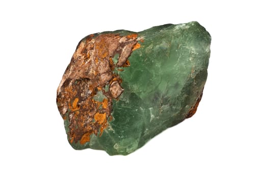 Emerald Stone Natural, close up of gemstone on white background