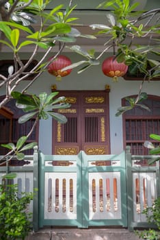George Town, Penang/Malaysia - Apr 30 2017: Traditional heritage house at UNESCO city.