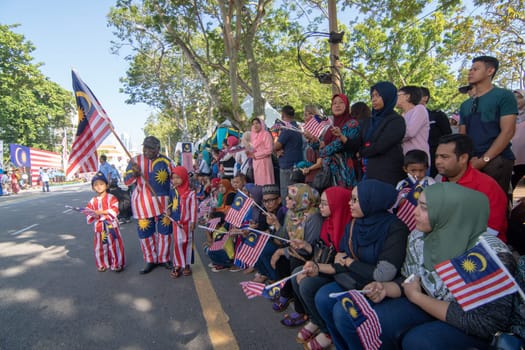 George Town, Penang/Malaysia - Aug 31 2017: Malaysian attend national day celebration.