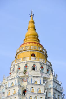 Georgetown, Penang/Malaysia - Jan 28 2018: Pagoda Kek Lok Si temple.