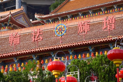 Georgetown, Penang/Malaysia - Jan 28 2018: Rooftop of Kek Lok Si temple.