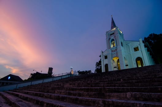 Bukit Mertajam, Penang/Malaysia - Mar 22 2018: St Anne Church in morning.