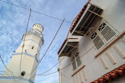 Georgetown, Penang/Malaysia - May 28 2018: Acheh Mosque at Georgetown Heritage.