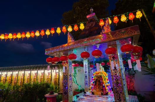 Georgetown, Penang/Malaysia - Feb 20 2020: Siamese buddha at Kek Lok Si temple.