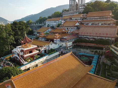 Georgetown, Penang/Malaysia - Feb 28 2020: Roof top of Kek Lok Si temple.
