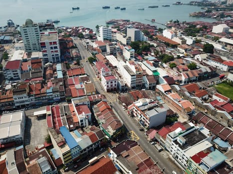 Georgetown, Penang/Malaysia - Mar 21 2020: No car in street during Malaysia Movement Control Order.