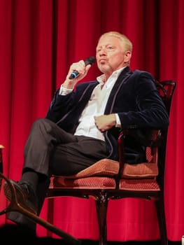 former German tennis player Boris Becker at an event on October 14, 2020 in Dessau