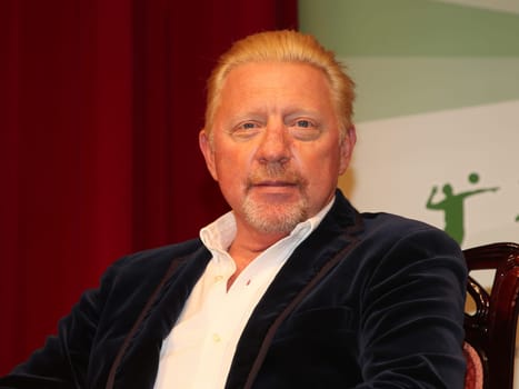 former German tennis player Boris Becker at an event on October 14, 2020 in Dessau