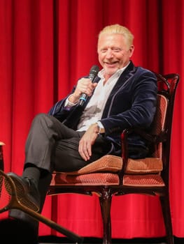 former German tennis player Boris Becker at an event on October 14, 2020 in Dessau