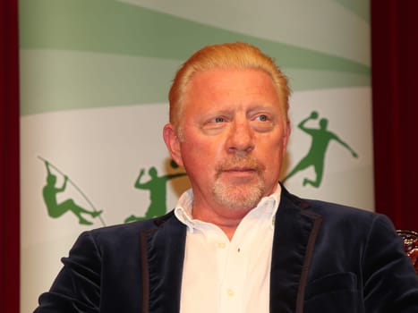 former German tennis player Boris Becker at an event on October 14, 2020 in Dessau