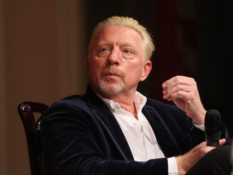 former German tennis player Boris Becker at an event on October 14, 2020 in Dessau