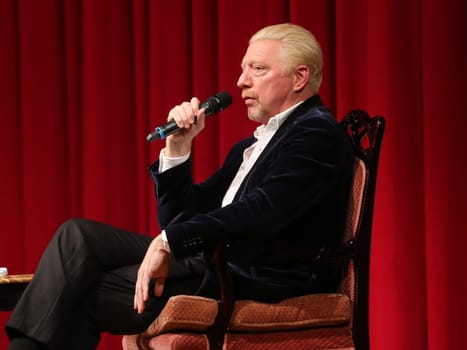 former German tennis player Boris Becker at an event on October 14, 2020 in Dessau