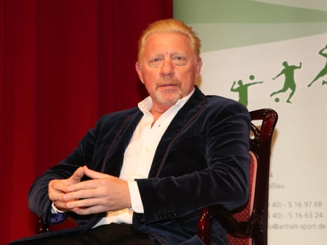 former German tennis player Boris Becker at an event on October 14, 2020 in Dessau