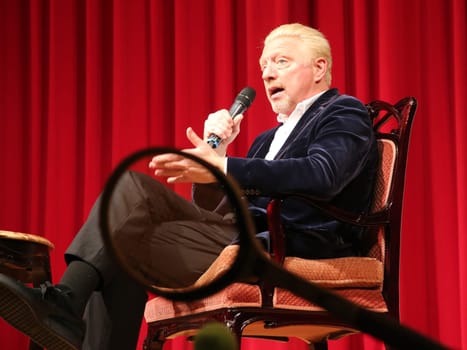 former German tennis player Boris Becker at an event on October 14, 2020 in Dessau