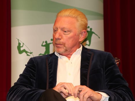 former German tennis player Boris Becker at an event on October 14, 2020 in Dessau
