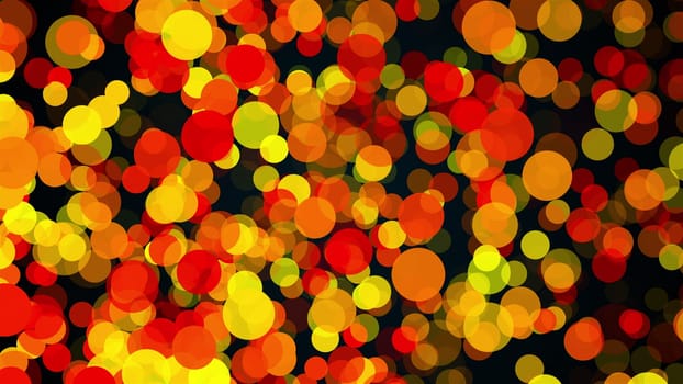 Abstract multicolored backdrop with many of big transparent circles. Computer generated 3d render