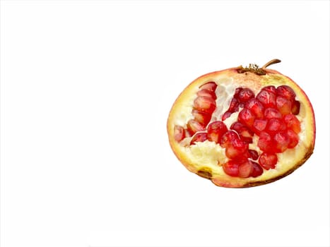 Pomegranate fruits isolate on white background